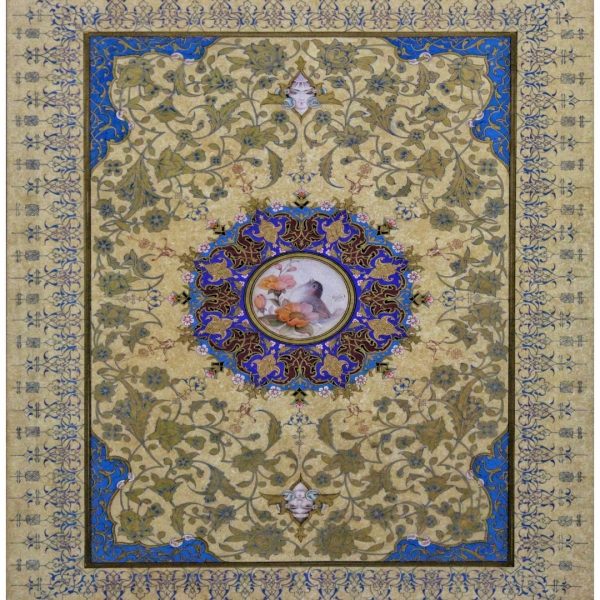 Rose and Nightingale in Persian Miniature by Master Aghamiri | Sermeh