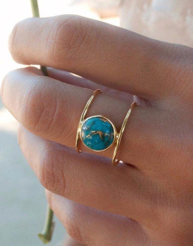 turquoise and gold jewelry