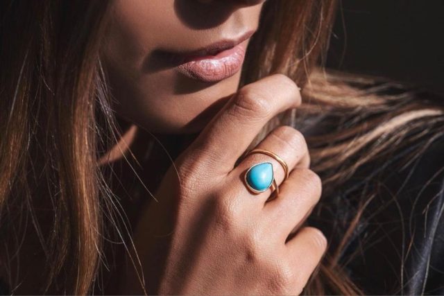 Gold Turquoise Ring