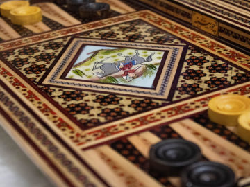 Persian backgammon board