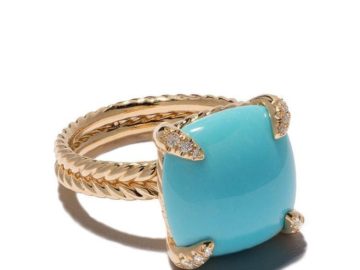 Gold Turquoise Ring (women style)