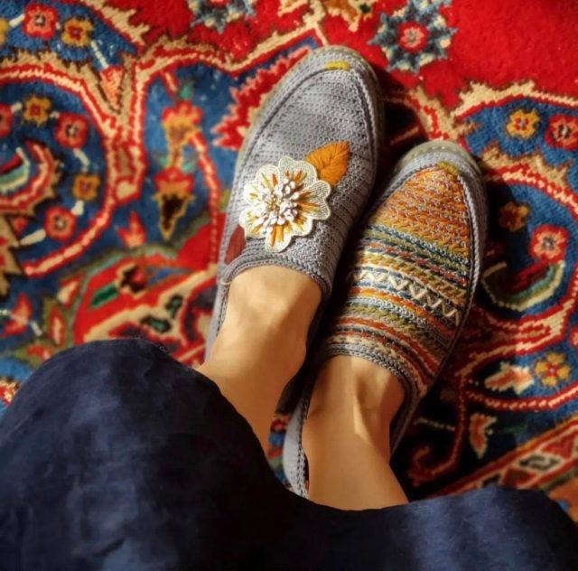 Traditional Persian Shoes (Giveh) (Model 1116) | Sermeh