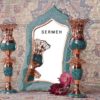 Mirror and Candle Holder Set