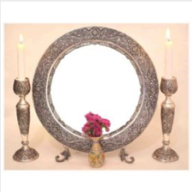 silver plated mirror