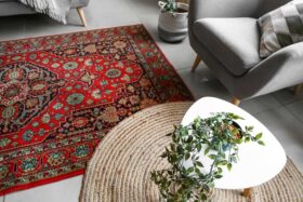 Persian carpet design and color iranian handicraft