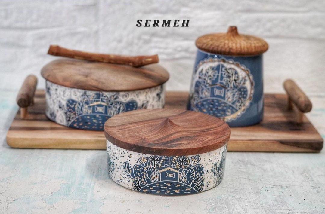 Decorative Ceramic Containers with lids