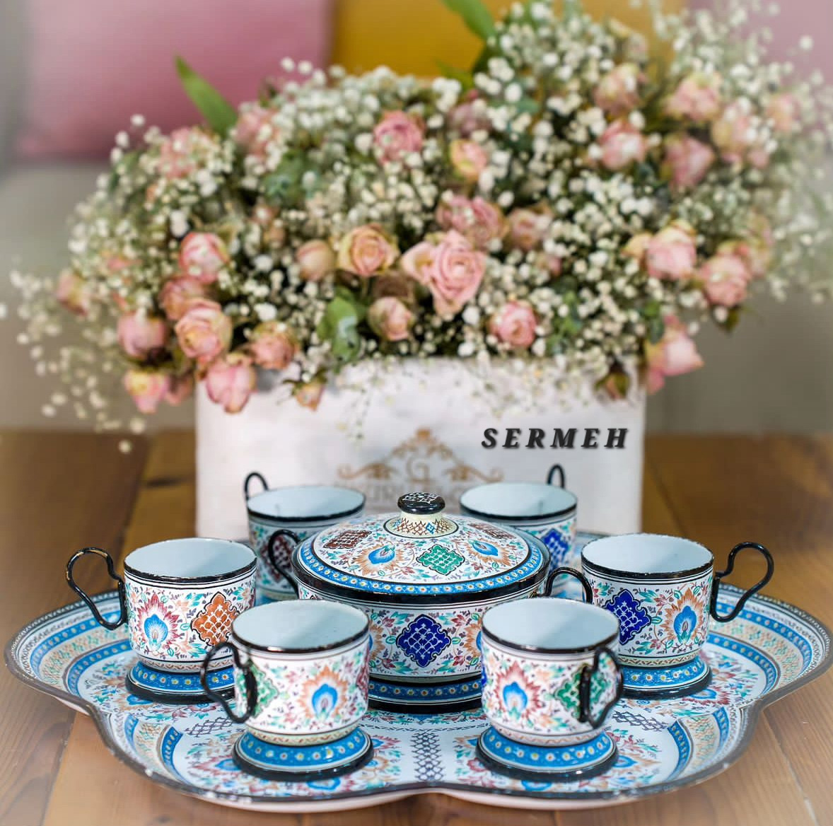 Persian Tea Set, Iranian handicrafts
