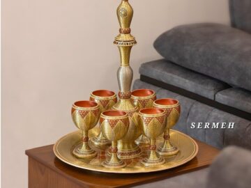 Marquetry Inlay (Khatamkari) Decanter Set (Code 16022 )